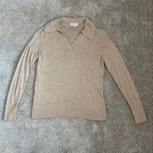 LOFT Taupe Knit Sweater